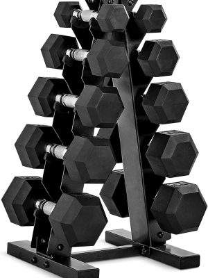 Barbell Dumbbell Set with Rack | Multiple Options in 150lbs and 210lbs